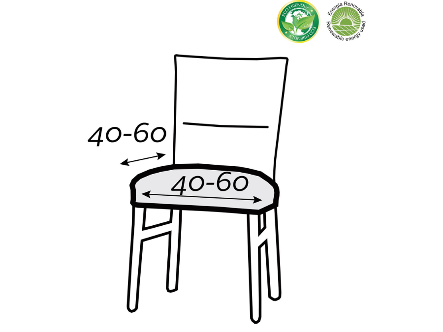 Medidas funda silla sin respaldo superelasticas